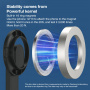 Stick/trepied Bluetooth selfie cu atasament magnetic pentru iPhone - alb