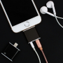 Adaptor / reducţie lightning, conector la jack 3,5 mm cu conector lightning, pentru Apple iPhone 8 / 8 Plus / 7 / 7 Plus / 6S / 6S Plus / 6 / 6 Plus