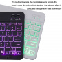Wireless Tastatură Bluetooth iluminată din spate - neagră