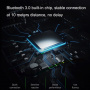 Wireless Tastatură Bluetooth iluminată din spate - albă