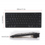 Set tastatură fără fir 2 în 1 și mouse fără fir Bluetooth - argintiu