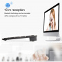 Set tastatură fără fir 2 în 1 și mouse fără fir Bluetooth - argintiu