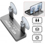 Suport de serviciu cu ventuze pentru fixarea display-ului pentru iPhone - gri