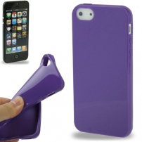 Carcasă netedă din cauciuc, pentru iPhone 5 / 5S /SE (2016) – violetă