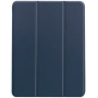 Husă din piele PU cu compartiment pentru Apple Pencil și funcție sleep pentru iPad Air 11" (2024-2026) - albastru închis