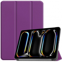 Husă din piele PU cu funcție sleep pentru iPad Pro 11" (2024/2025) - mov