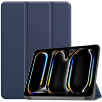Husă din piele PU cu funcție sleep pentru iPad Pro 13" (2024/2025) - albastru închis