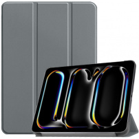 Husă din piele PU cu funcție sleep pentru iPad Pro 13" (2024/2025) - gri
