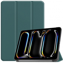 Husă din piele PU cu funcție sleep pentru iPad Pro 13" (2024/2025) - albastru petrol