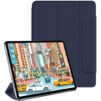 Husă magnetică cu închidere cu magnet pentru iPad Air 11" (2024-2026) - albastru închis