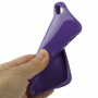 Carcasă netedă din cauciuc, pentru iPhone 5 / 5S /SE (2016) – violetă