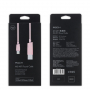 Cablu lightning ROCK, de sincronizare şi de încărcare, certificat MFI, pentru Apple iPhone / iPad / iPod - alb - 2m
