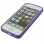 Carcasă netedă din cauciuc, pentru iPhone 5 / 5S /SE (2016) – violetă