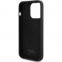 Karl Lagerfeld Husa din silicon Karl Script Logo pentru iPhone 15 Pro - neagra
