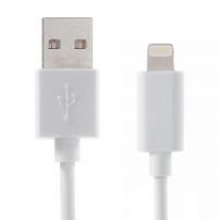 Cablu lightning OPSO, de sincronizare şi de încărcare, certificat MFI, pentru Apple iPhone / iPad / iPod - alb - 2m