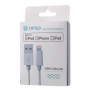 Cablu lightning OPSO, de sincronizare şi de încărcare, certificat MFI, pentru Apple iPhone / iPad / iPod - alb - 2m
