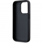 Karl Lagerfeld Husă Saffiano Athleisure Stripe cu curea pentru iPhone 15 Pro - Negru