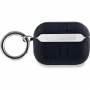 Karl Lagerfeld Husă în relief Karl și Choupette Heads pentru AirPods Pro - neagră