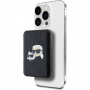 Karl Lagerfeld Powerbank K&CH Heads în relief MagSafe cu port USB-C - 5.000 mAh - negru