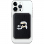 Karl Lagerfeld Powerbank K&CH Heads în relief MagSafe cu port USB-C - 5.000 mAh - negru