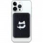 Karl Lagerfeld Choupette Head Power Bank în relief MagSafe cu port USB-C - 5.000 mAh - negru