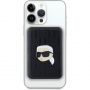 Karl Lagerfeld Power bank în relief Karl Head MagSafe cu port USB-C - 5.000 mAh - negru