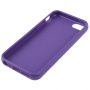 Carcasă netedă din cauciuc, pentru iPhone 5 / 5S /SE (2016) – violetă