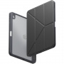 UNIQ Husă Moven cu suport origami și spațiu pentru Apple Creion pentru iPad Air 11" (2024-2026) - gri închis