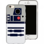 Husă subțire Tribe Star Wars R2D2, pentru iPhone SE (2020/2022) / 8 / 7 - albastru