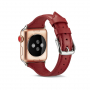 Curea elegantă, din piele, pentru Apple Watch Ultra 49mm / 46mm / 45mm / 44mm / 42mm - roșu