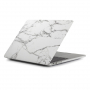 Husă mată pentru MacBook Air 13" (A1932 / A2179 / A2337) - marmură albă
