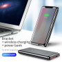 Stativ / powerbank BASEUS 10000mAh, cu încărcare wireless - negru