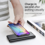 Stativ / powerbank BASEUS 10000mAh, cu încărcare wireless - negru