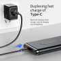 Stativ / powerbank BASEUS 10000mAh, cu încărcare wireless - negru