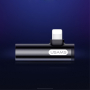 Adaptor USAMS cu conectori lightning / 3.5 jack - negru