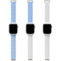 UNIQ Curea cu două fețe Revix Evo pentru ceas Apple 42mm / 41mm / 40mm / 38mm - albastru și alb