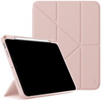 UNIQ Husă Moven cu suport origami și spațiu pentru Apple Creion pentru iPad Air 11" (2024-2026) - roz