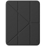 UNIQ Husă Moven cu suport origami și spațiu pentru Apple Creion pentru iPad Air 11" (2024-2026) - gri închis