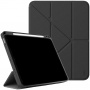 UNIQ Husă Moven cu suport origami și spațiu pentru Apple Creion pentru iPad Pro 11" (2024/2025) - gri închis