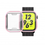 Husă cu protecție display, pentru Apple Watch 44mm - roz-auriu