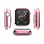 Husă cu protecție display, pentru Apple Watch 44mm - roz-auriu