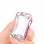 Husă cu protecție display, pentru Apple Watch 44mm - roz-auriu