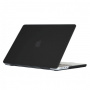Husă transparent mată pentru MacBook Air 15" (A2941 / A3114) - negru