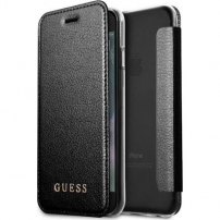 Husă flip Guess IriDescent, pentru iPhone 7 / 8 - negru