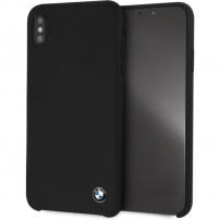 Husă BMW, din silicon, pentru iPhone XS Max - negru
