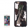 Carcasă din plastic, cu model 3D puşcă Steyr AUG A1, pentru Apple iPhone 6S / 6 - albă