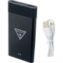 Powerbank Guess, cu încărcare wireless 8000mAh - negru