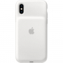 Carcasă spate originală Apple Smart Battery Case, cu baterie, pentru iPhone XS - alb