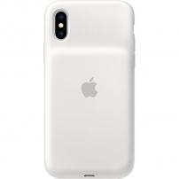 Carcasă spate originală Apple Smart Battery Case, cu baterie, pentru iPhone XS - alb