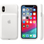 Carcasă spate originală Apple Smart Battery Case, cu baterie, pentru iPhone XS - alb